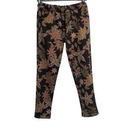 Brown Flowers - Pants