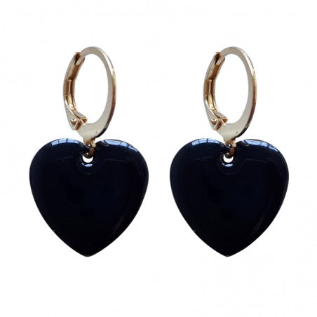 Black Hearts - Earrings