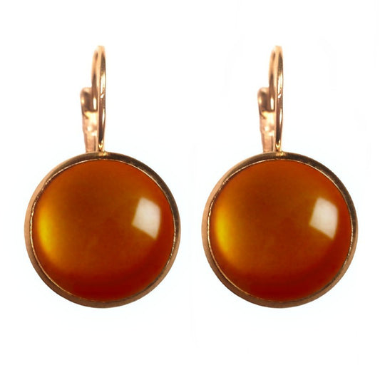 Dots Corduroy Orange - Earrings