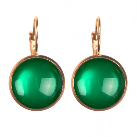 Dots Emerald - Earrings