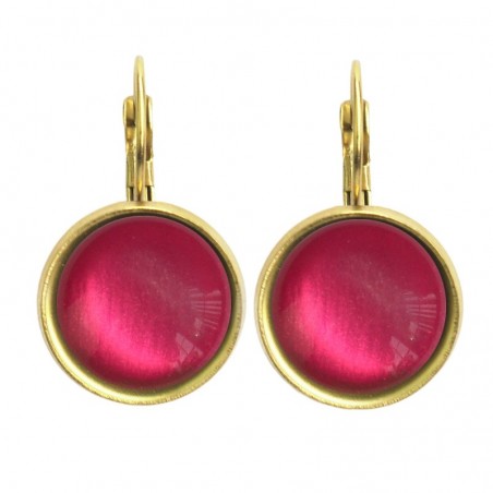 Dots Raspberry - Earrings