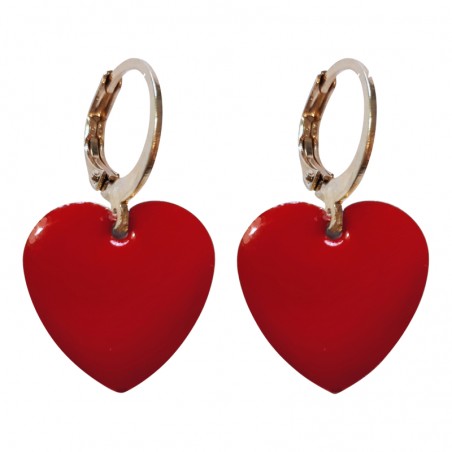 Red Hearts - Earrings