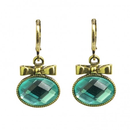 Sassy Blue Facet - Earrings